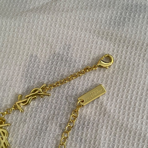 YS Gold Plated Multi Logo Necklace - Picture 7 of 12